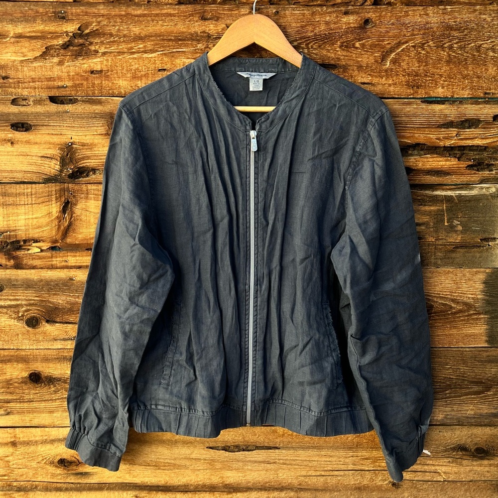 TOMMY BAHAMA | 100% Linen Blue Jacket L